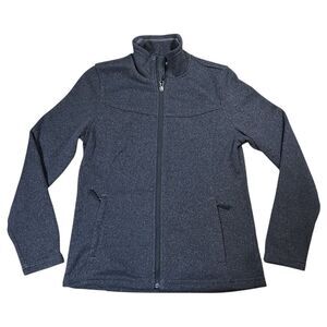 North Face Jacket Womens Long Sleeve Outdoor Hiking Fleece Pockets Size Large